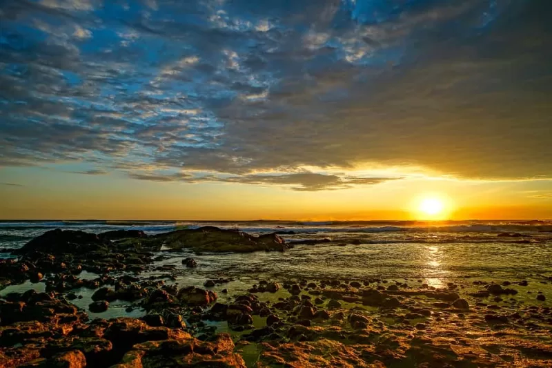 sunset at the beach